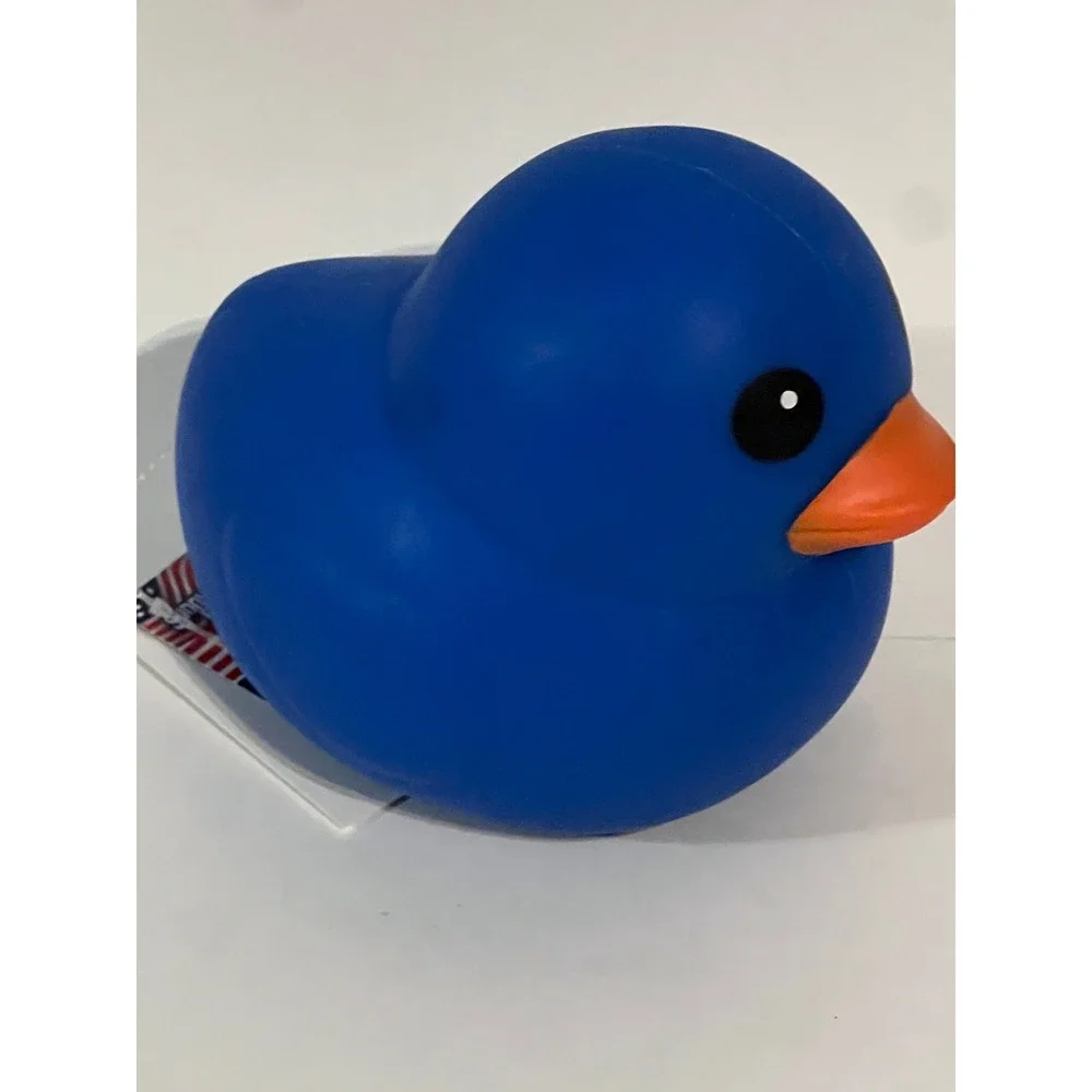 Sunny Days Entertainment Squishy Duck Blue Rubber Ducky Sensory Toy 5 Inch NEW